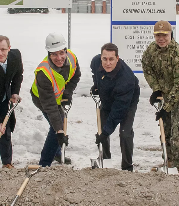 Groundbreaking Marks the Start of Construction on P-714 Project at Naval Station Great Lakes