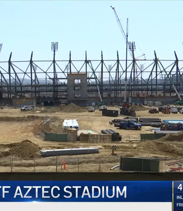SDSU Celebrates Topping Off at New Aztec Stadium