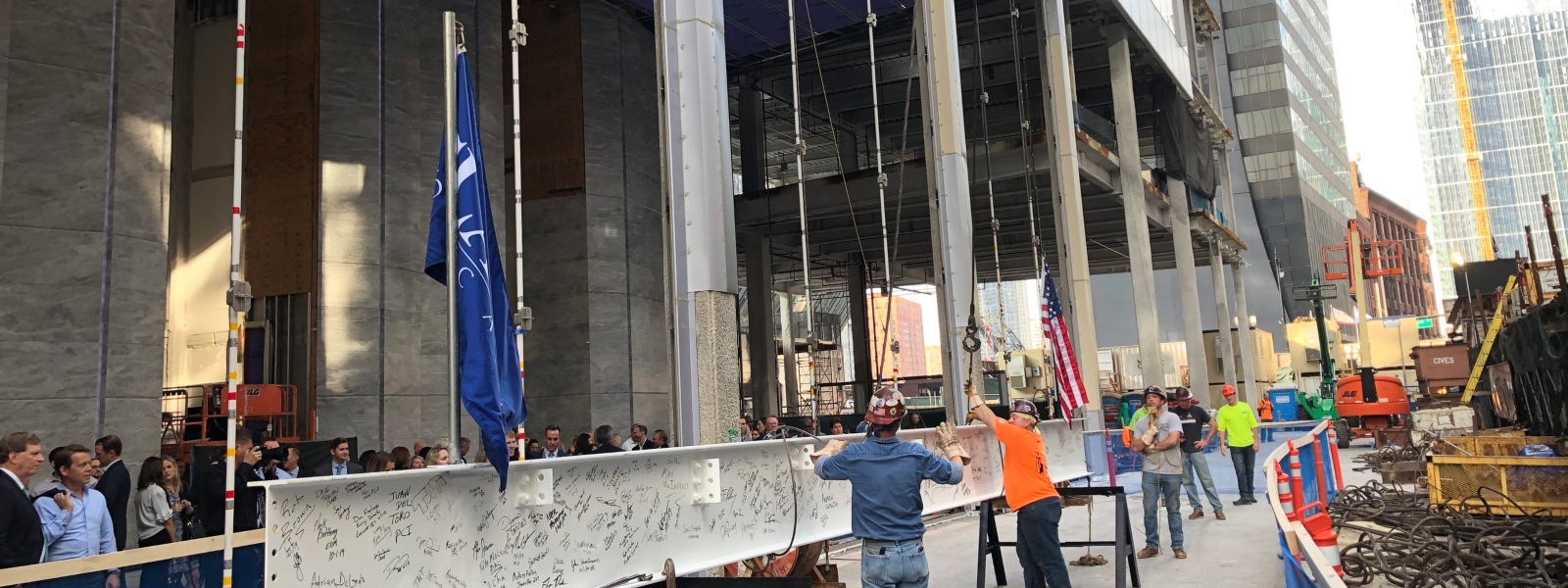 Efficient Schedule Maintenance Drives Clark Construction’s Structural Steel Top Out at 110 North Wacker