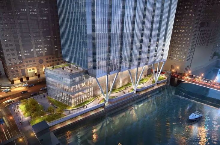 Riverfront skyscraper ready to go vertical following massive concrete pour