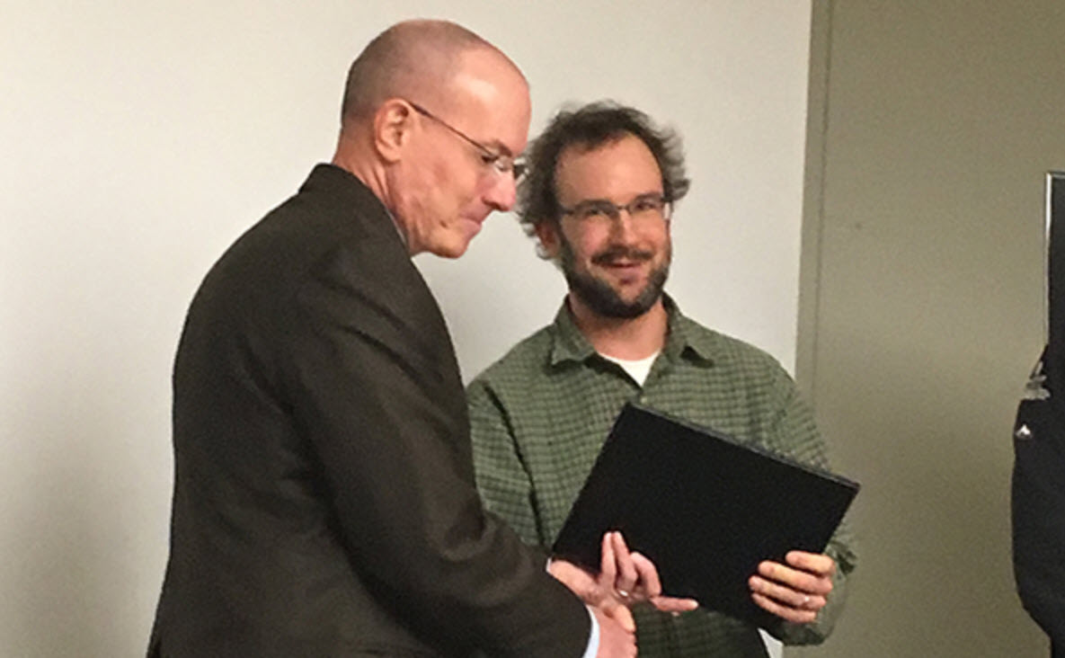 Dulles Metrorail Client Awards Silver Star to Matt Ellis