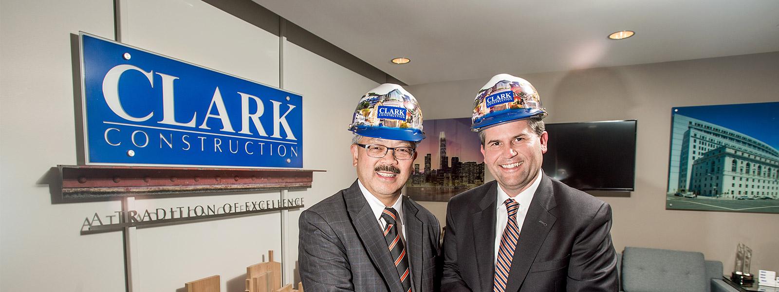 San Francisco's Mayor Edwin Lee with Senior Vice President and General Manager Steve Dell'Orto