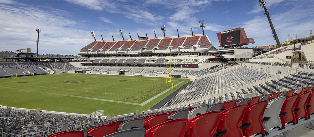 The completion of San Diego State University’s Snapdragon Stadium is the culmination of a two-year design-build effort between Clark and Gensler, the project architect.