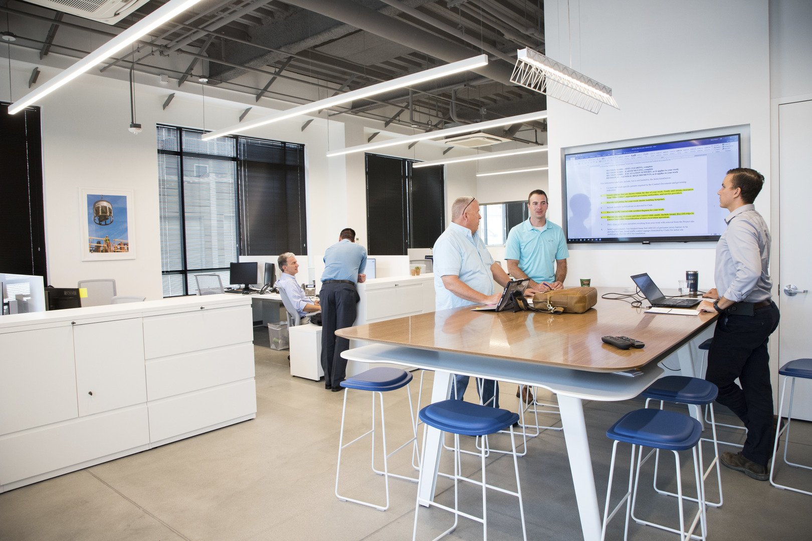interior of Clark's Baltimore office