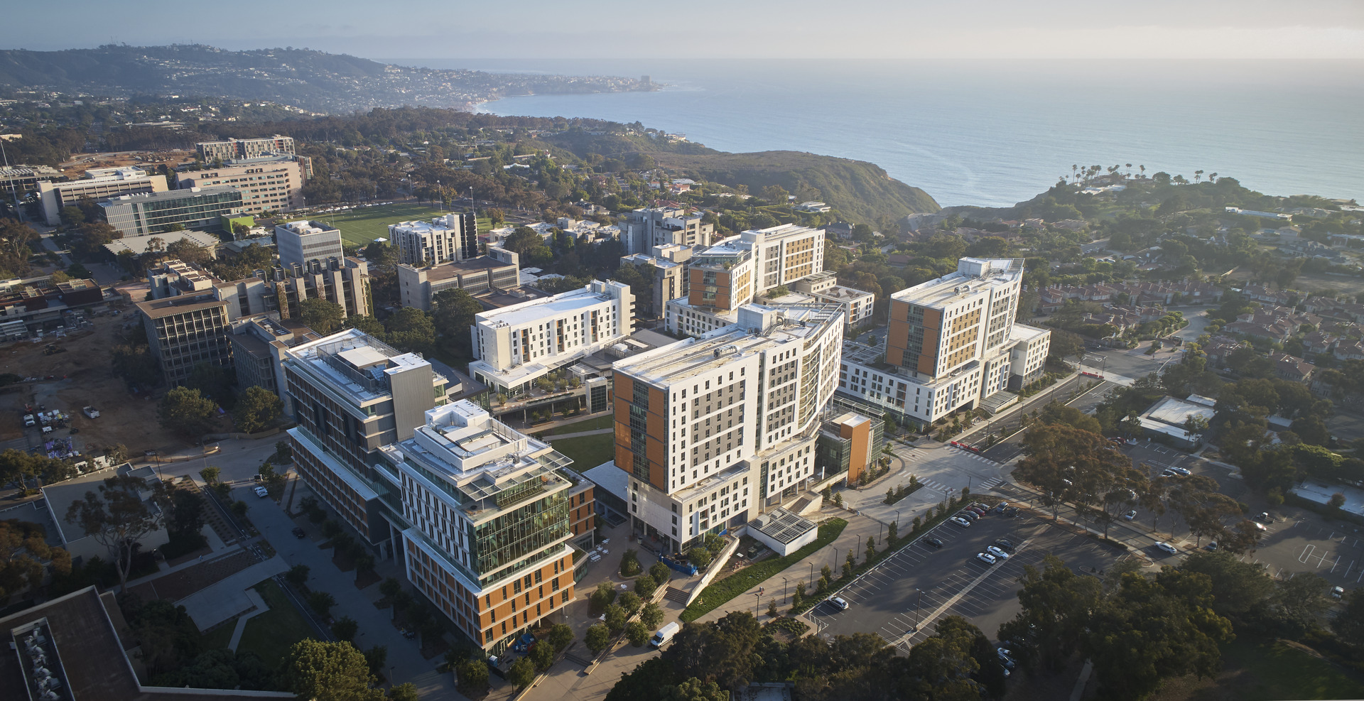Aerial view of North Torrey Pines in San Diego, California