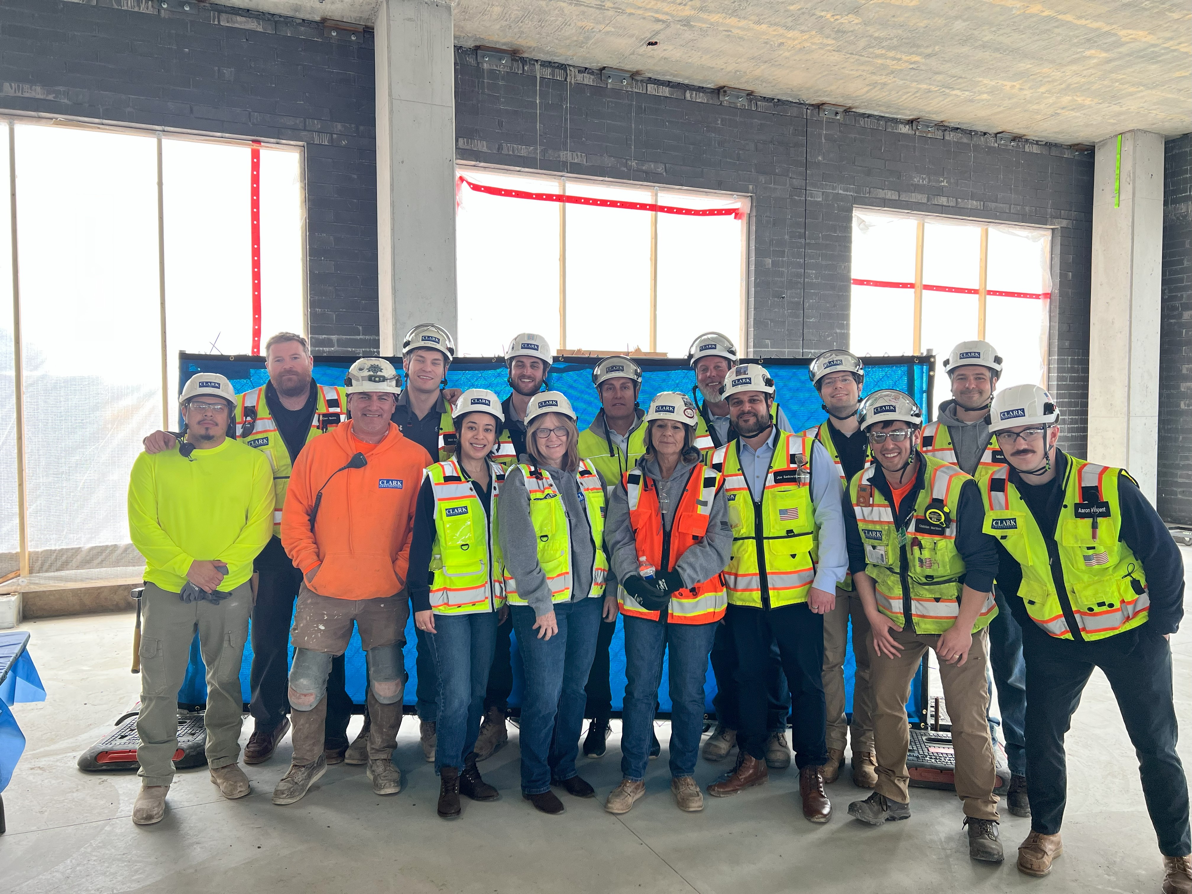 Clark team on site 