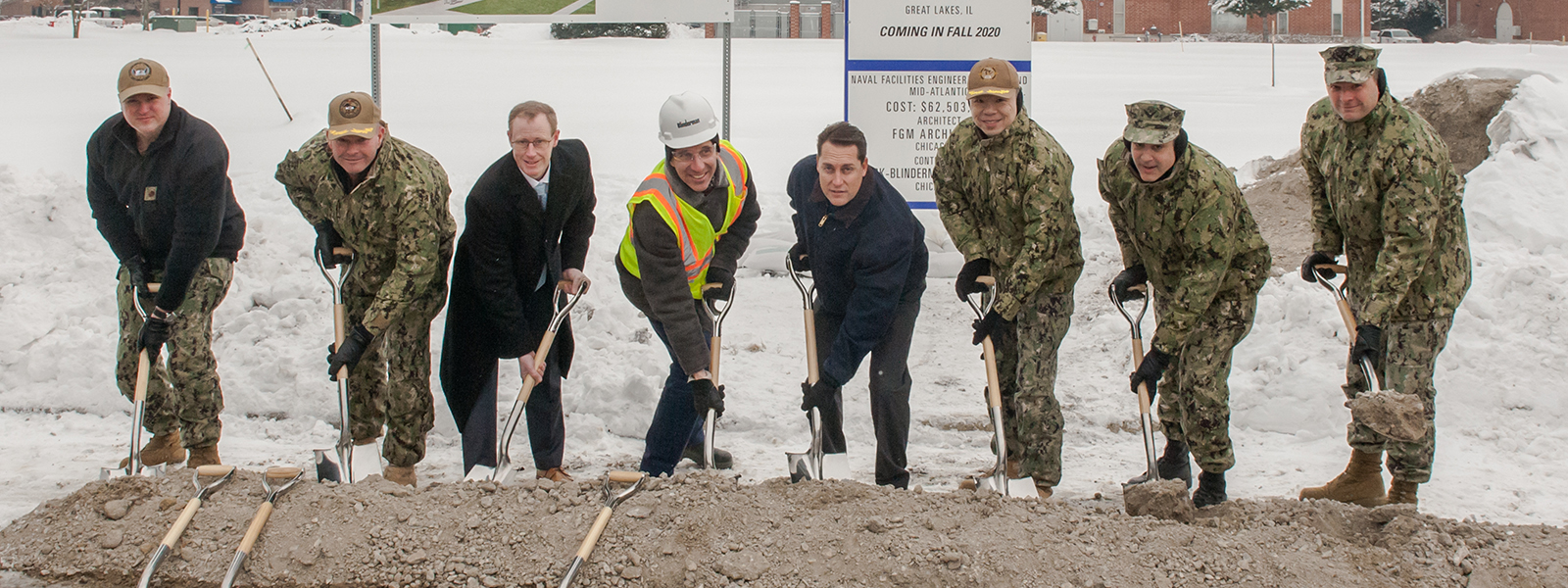 Groundbreaking Marks the Start of Construction on P-714 Project at Naval Station Great Lakes