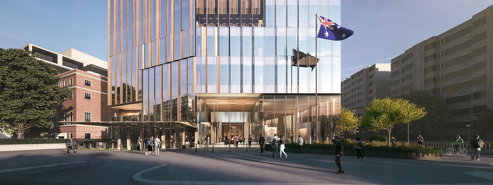 Vertical Construction Underway at New Australian Embassy Building 