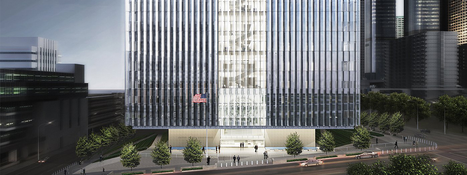 Clark's LA Courthouse Team Unveils 'Floating' Cube