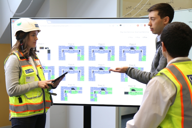 A jobsite dashboard is helping Clark Construction take the drudgery out of managing punch lists
