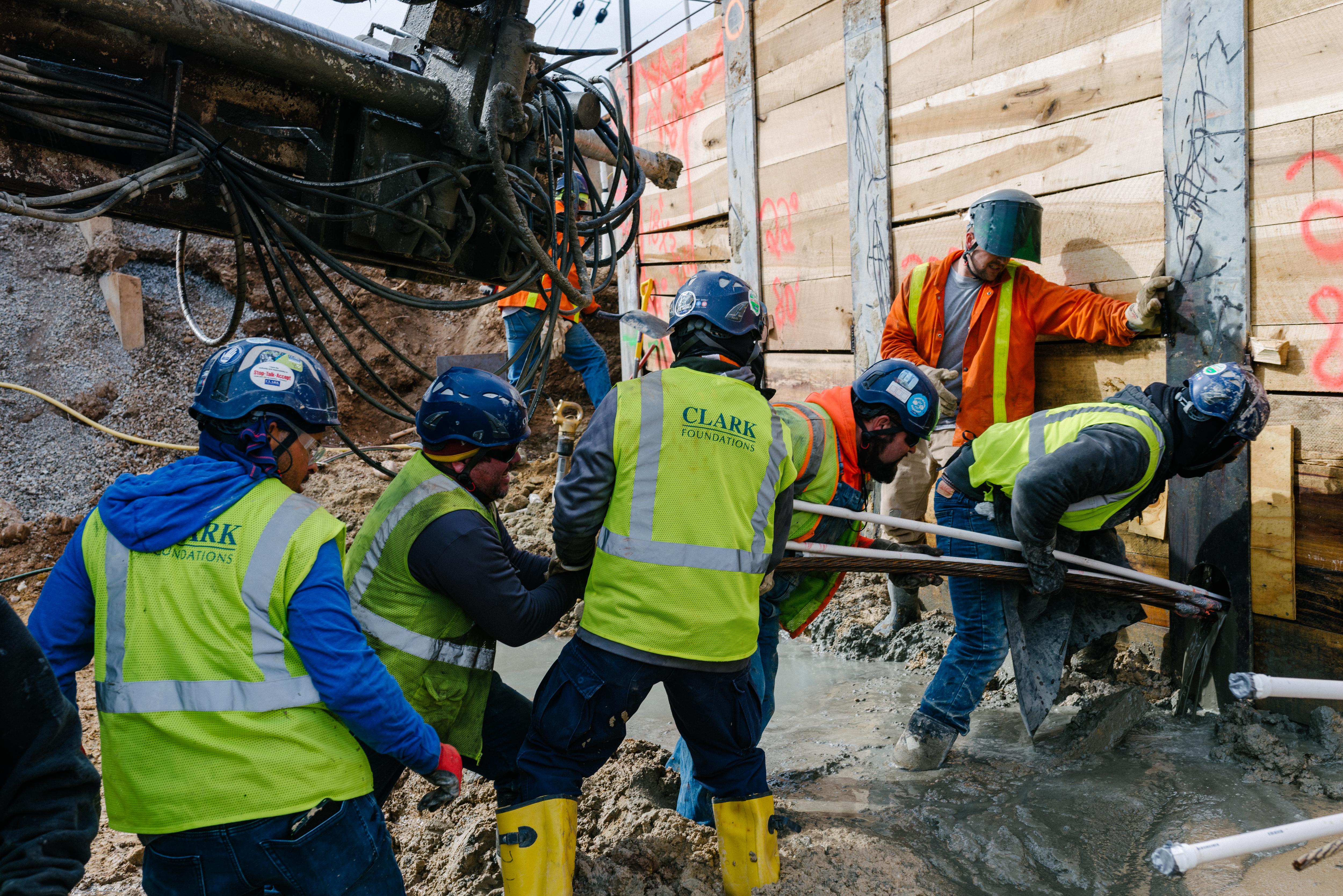 Clark Foundations team members work on the Armature Works project in Washington, DC.