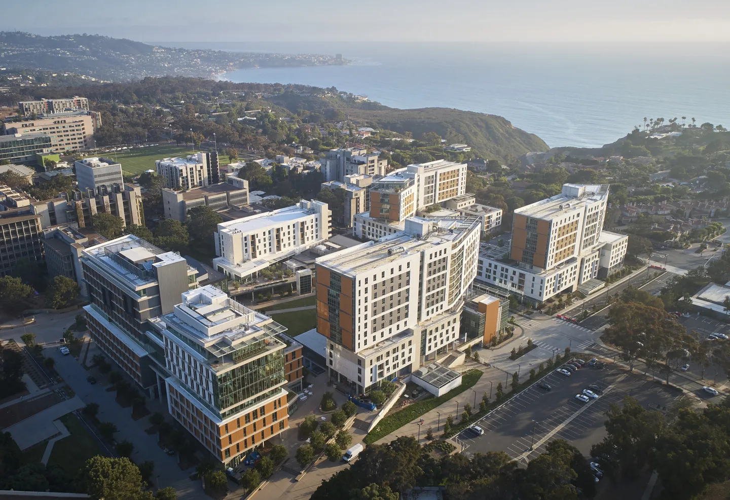Aerial view of North Torrey Pines in San Diego, California