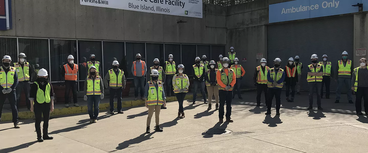 Clark Works to Deliver Alternate Care Facility for COVID-19 Patients Near Chicago 
