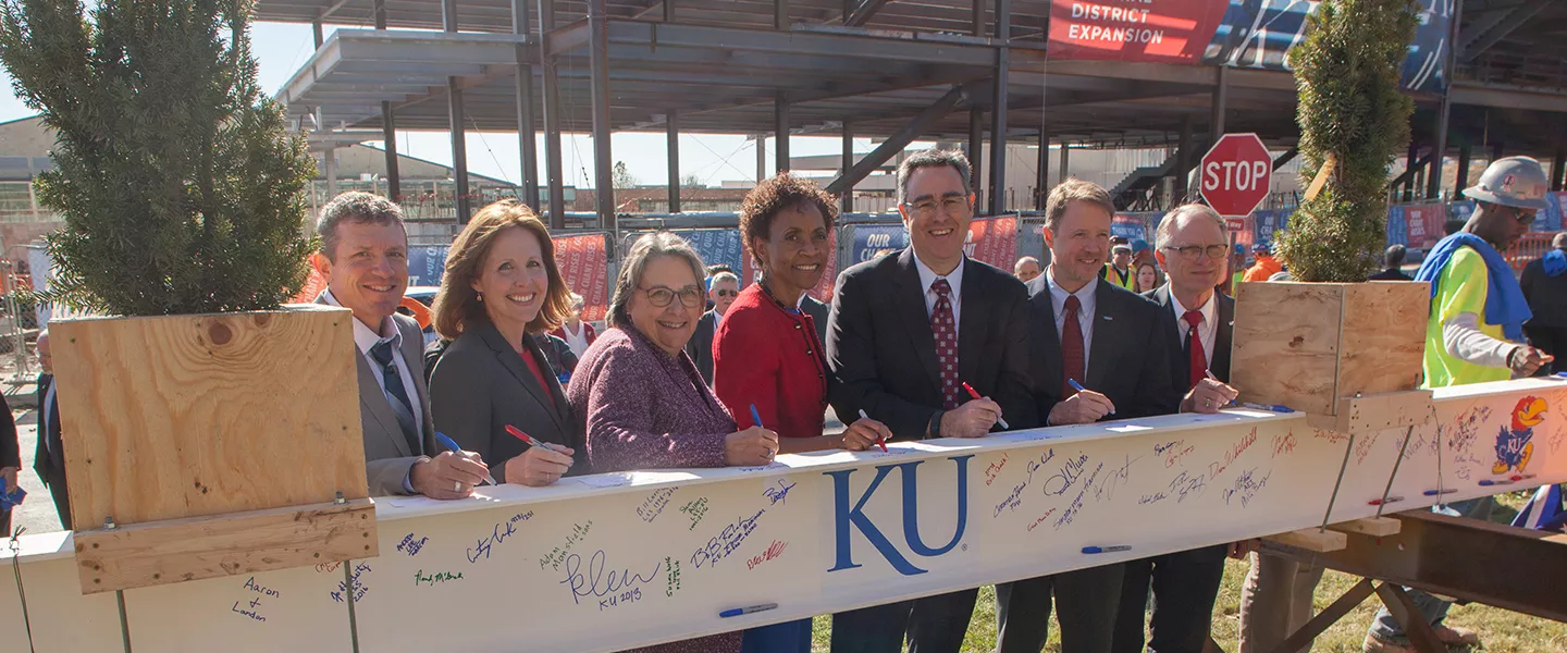 Clark, Edgemoor Celebrate Milestone on The University of Kansas Central District Development's P3 Project