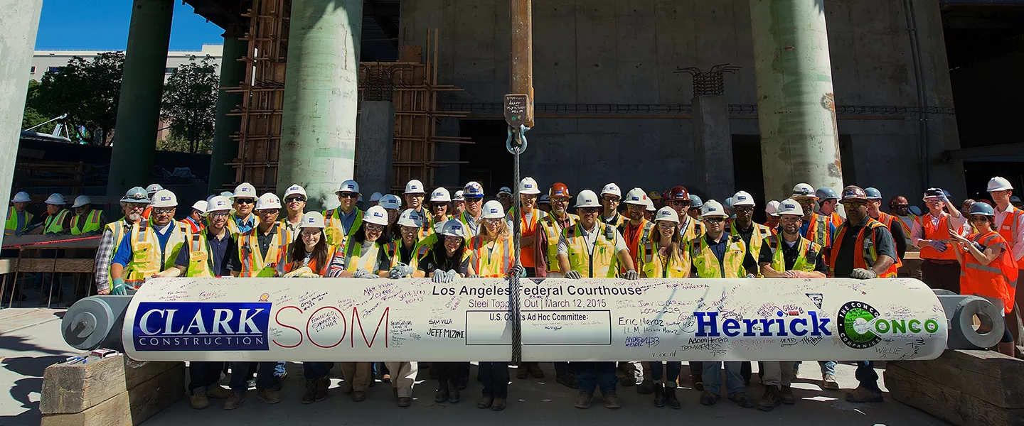 Future Los Angeles Courthouse Achieves Structural Milestone