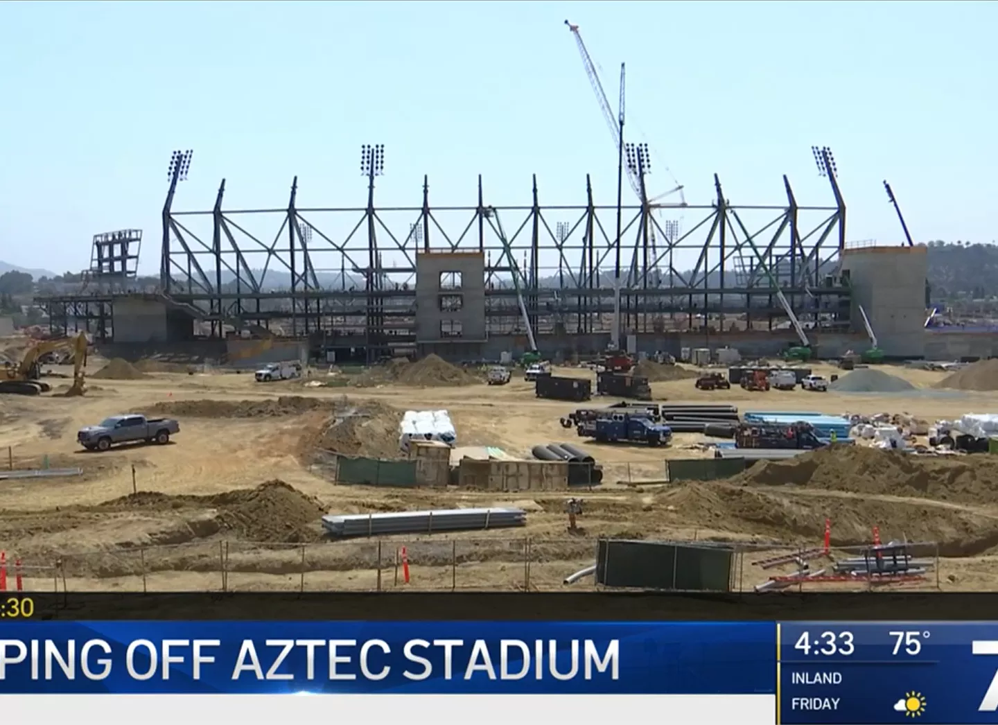 SDSU Celebrates Topping Off at New Aztec Stadium