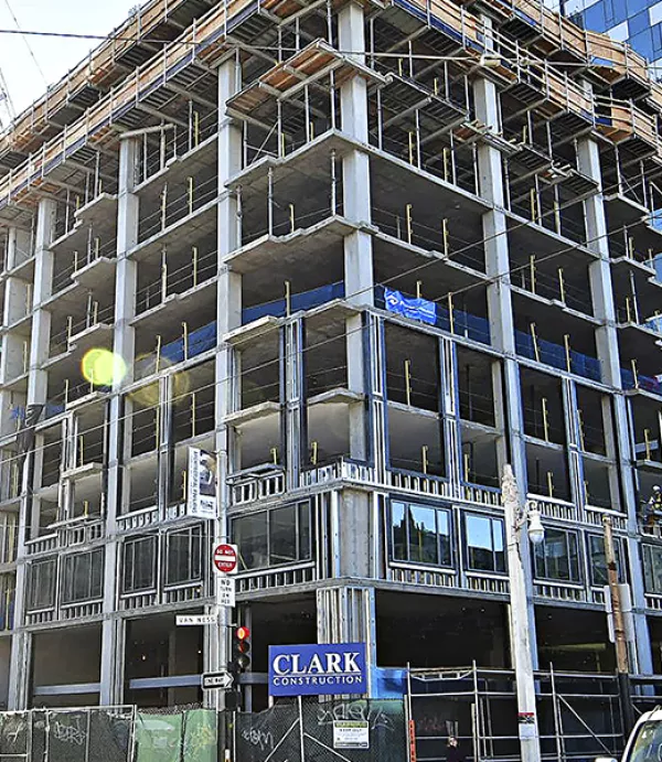 Clark Tops Out Concrete Structure at 150 Van Ness