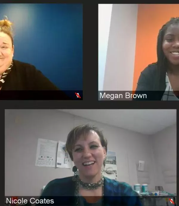 Megan Calhoun, Megan Brown, and Nicole Coates