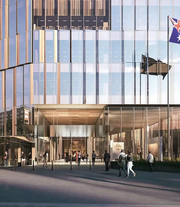 Vertical Construction Underway at New Australian Embassy Building 
