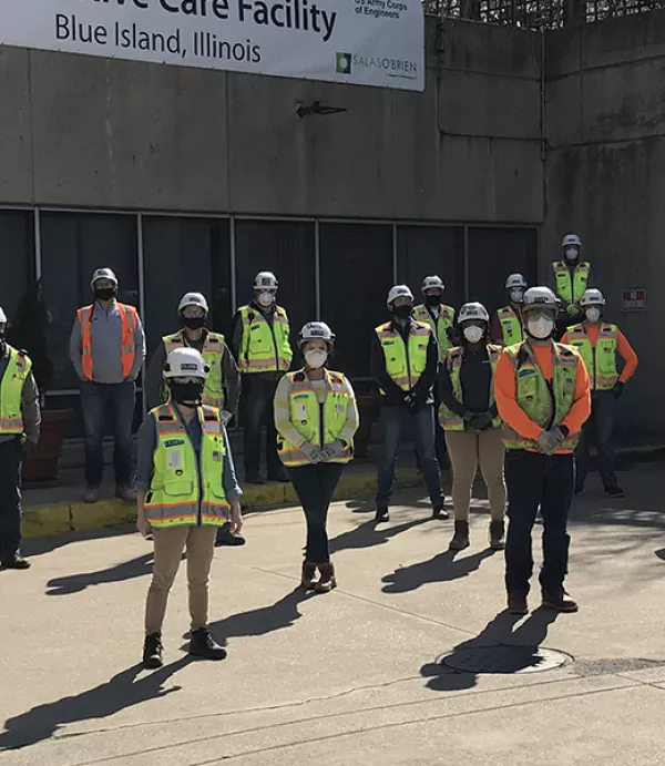 Clark Works to Deliver Alternate Care Facility for COVID-19 Patients Near Chicago 