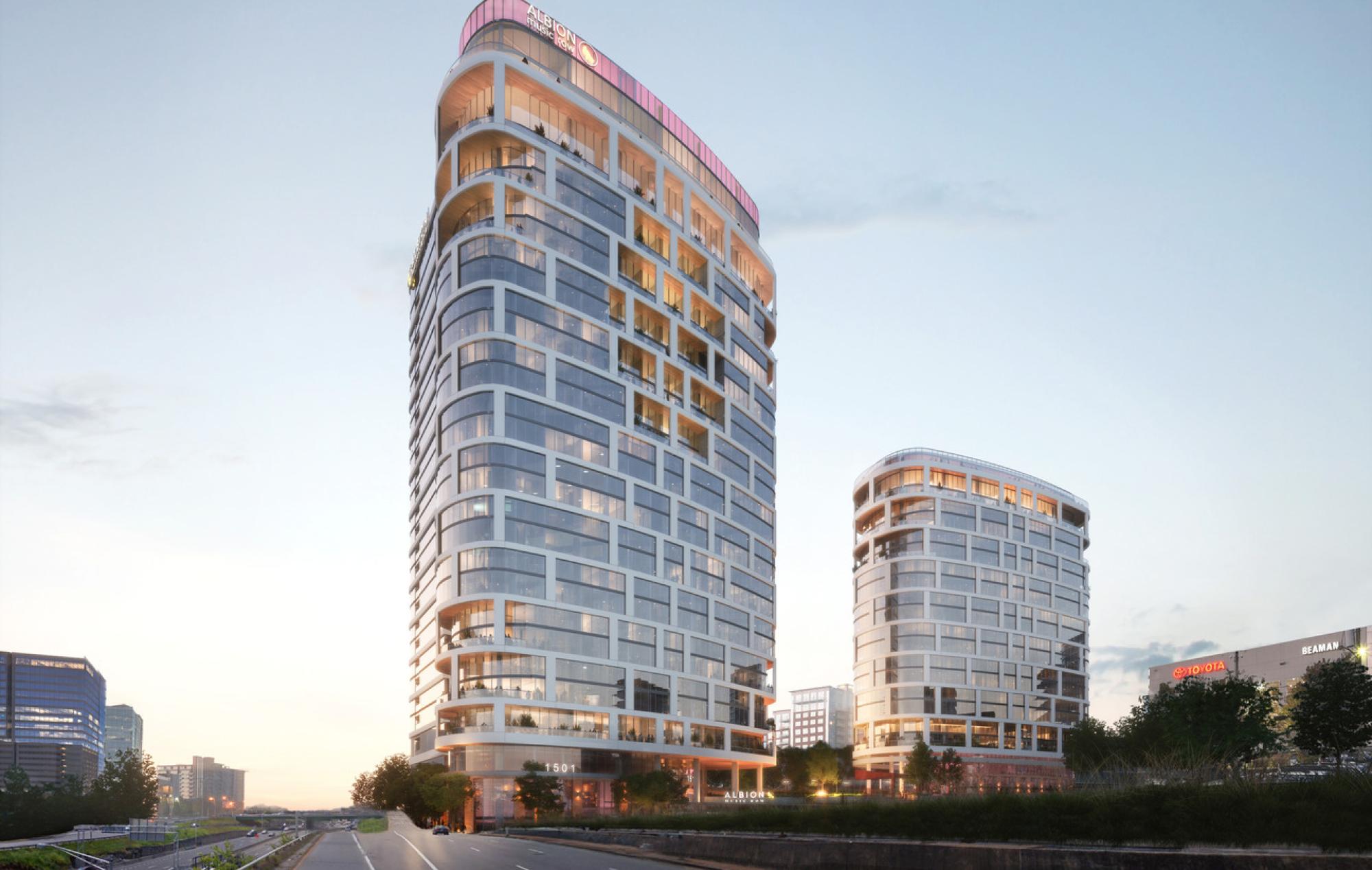 Rendering of Albion Music Row Phase 1 construction project