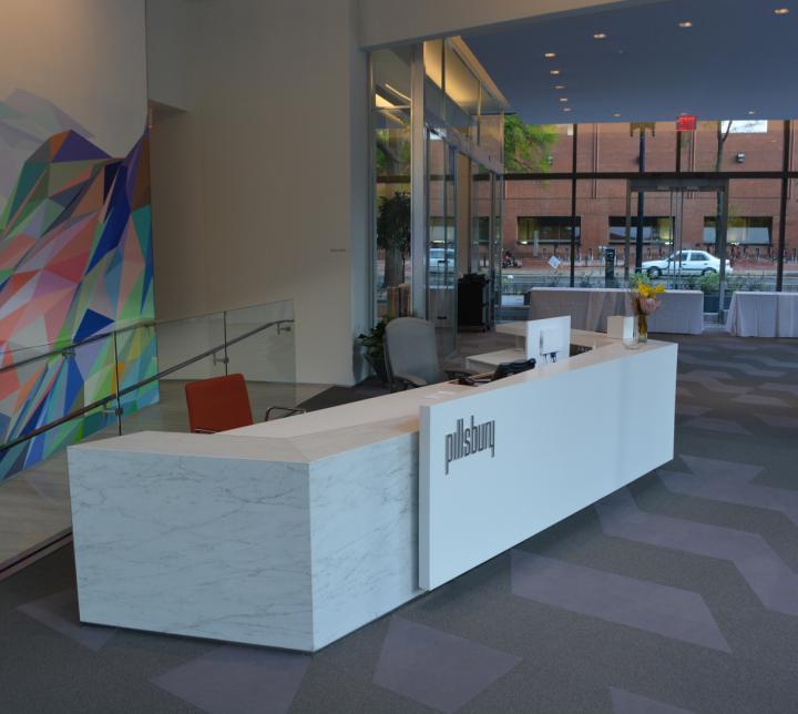 Pillsbury Winthrop Shaw Pittman LLP tenant fit-out interior lobby